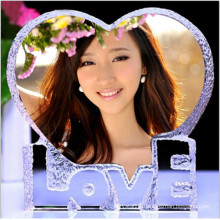 Loverly Glass Photo Frame with Color Printing Crystal Photo Frame